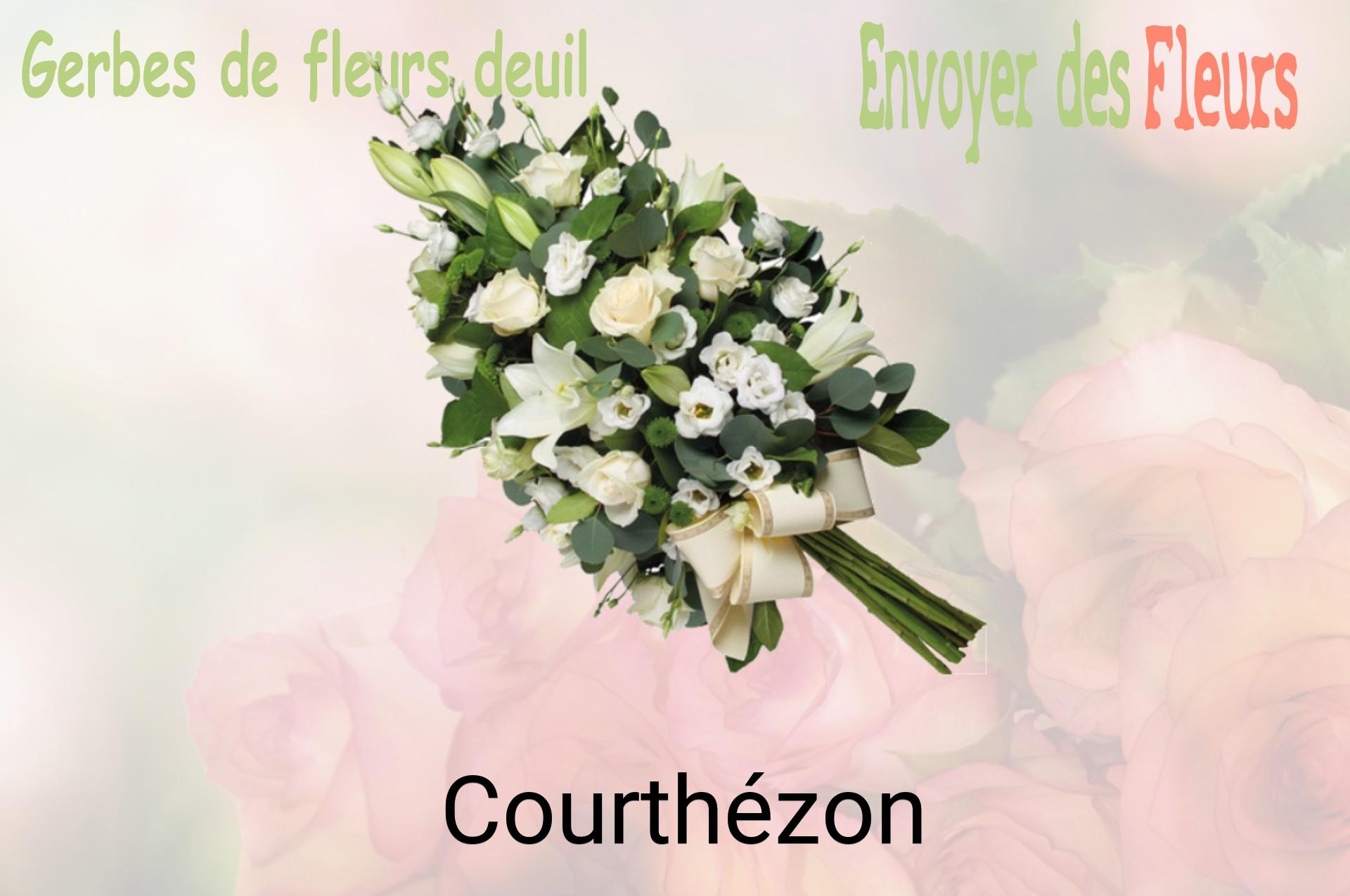 Gerbe de fleurs de deuil livrée à Courthézon